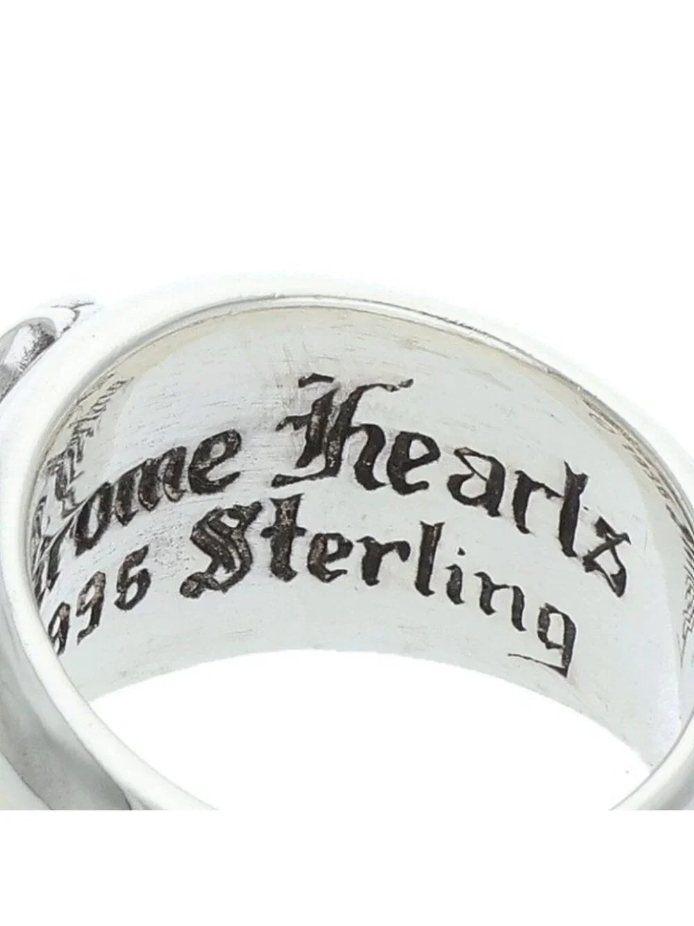 Chrome Heart in Band Silver Ring